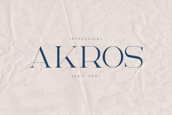 Akros: The Elegant Serif Font for Makers