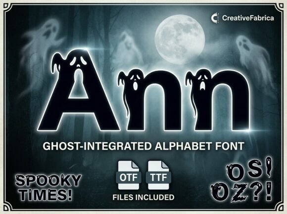 Ann: The Ghost-Integrated Decorative Font for Marketers