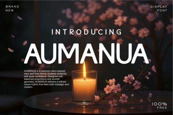 Aumanua: A Retro Sans Serif Font for Modern Web Design