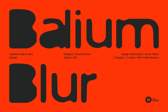 Balium Blur: A Display Font for Bold Campaigns