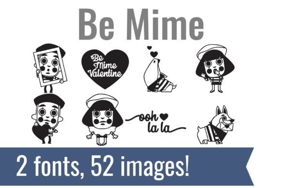 Be Mime Dingbats: A Playful Font for Crafters