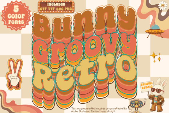 Bunny Groovy Retro: The Ultimate 70s Font for Campaigns