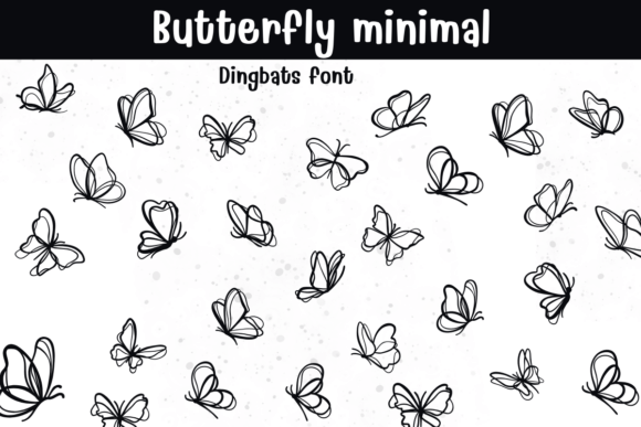 Butterfly Minimal: A Delicate Dingbats Font for Branding