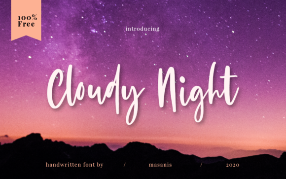 Cloudy Night: A Friendly Handwritten Font Review