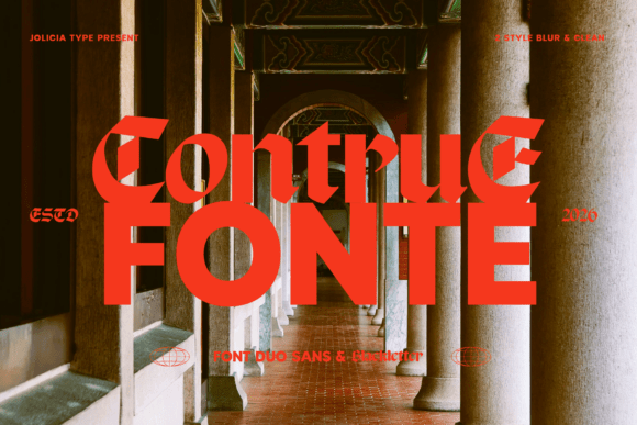 Contrue Duo: A Bold Blackletter Font for Makers