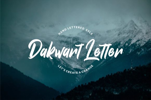 Dakwart Letter: A Charming Handwritten Font for Web Design