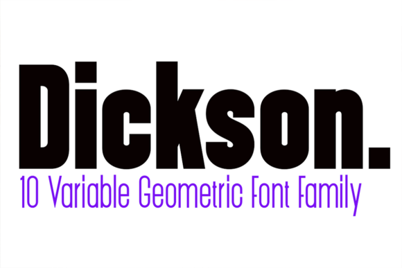 Dickson: A Bold Sans Serif Font for Modern Web Design