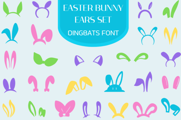 Easter Bunny Ears Set: A Festive Font for Branding
