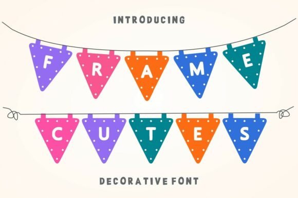 Frame Cutes: A Festive Decorative Font for Editors