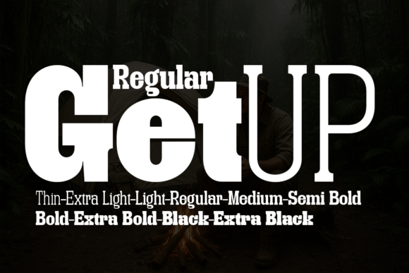 Getup Regular: The Slab Serif Font for Bold Campaigns