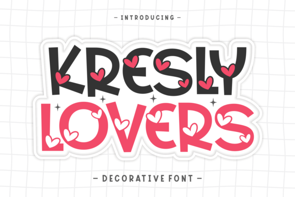 Kresly Lovers: A Decorative Font for Love-Focused Campaigns