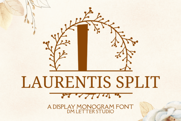 Laurentis Split Monogram: A Premium Font for Branding