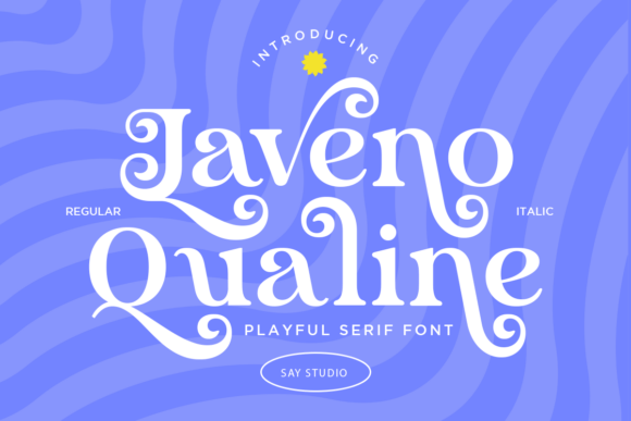 Laveno Qualine: A Playful Serif Font for Web Design