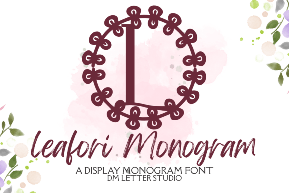 Leafori Monogram: A Fresh Botanical Font for Web Design