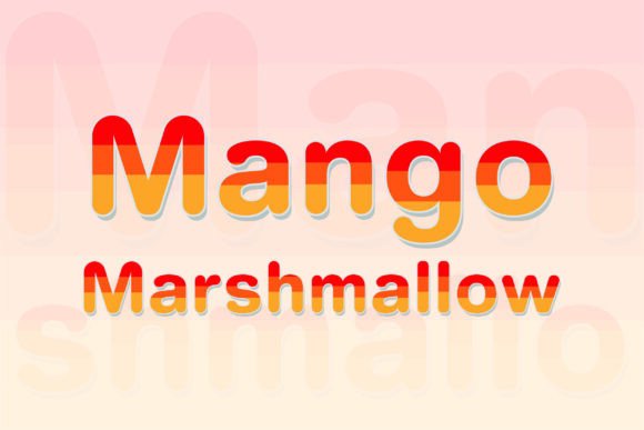 Mango Marshmallow: A Tropical Color Font for Branding