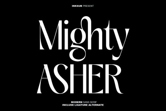 Mighty Asher: A Luxury Display Font for Crafters