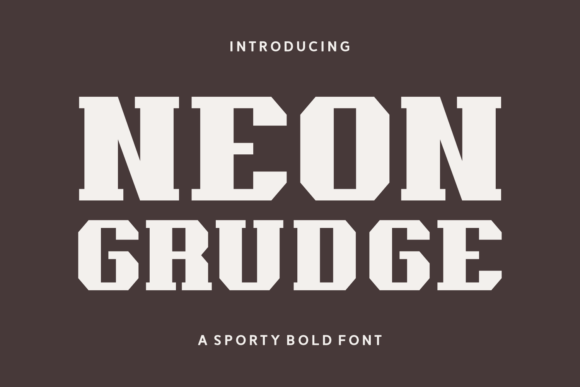 Neon Grudge: A Rugged Slab Serif for Bold Branding
