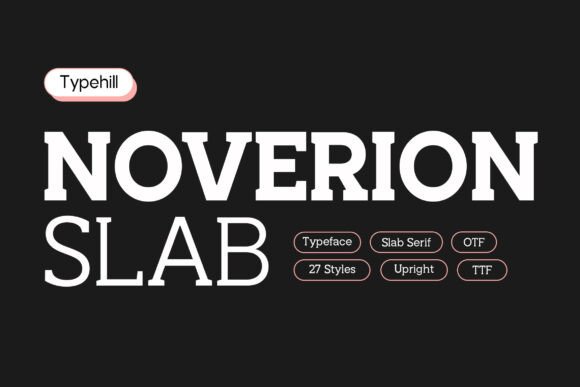 Noverion Slab: A Bold Slab Serif for Crafters