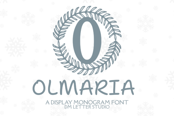 Olmaria Monogram: A Refined Botanical Font for Crafters