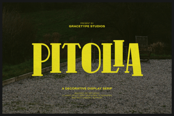 Pitolia: A Premium Art Deco Serif Font