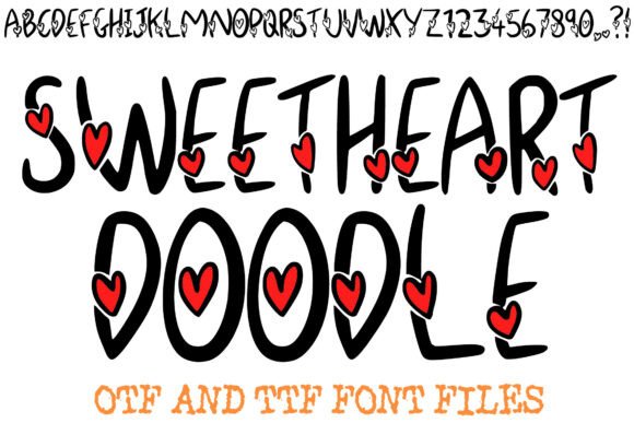 Sweetheart Doodle: A Whimsical Font for Your Brand