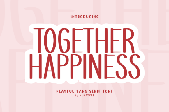 Together Happiness: A Handwritten Font for Web Design