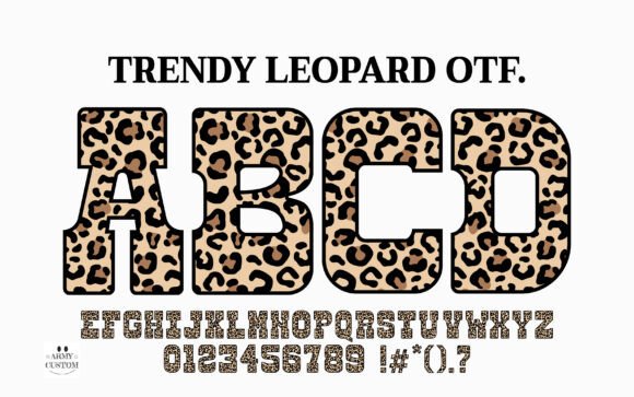 Trendy Leopard: A Bold Display Font for Campaigns